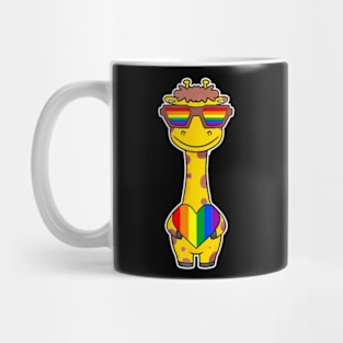 Gay Pride LGBT  Giraffe LGBT Heart Animal Mug